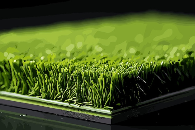 Vibrant Green Grass Blades on Artificial Turf Surface | Jiffy Designs
