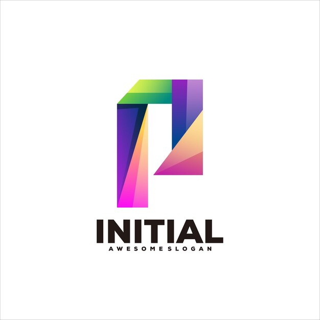 Vibrant Geometric Monogram with Colorful Overlapping Shapes | Jiffy Designs