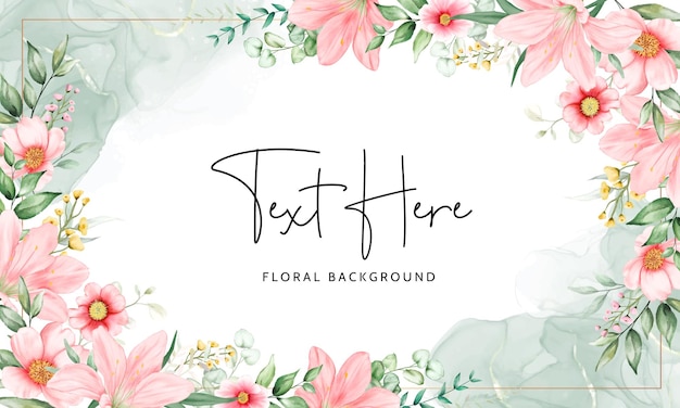 Delicate Floral Frame with Handwritten Text | Jiffy Designs
