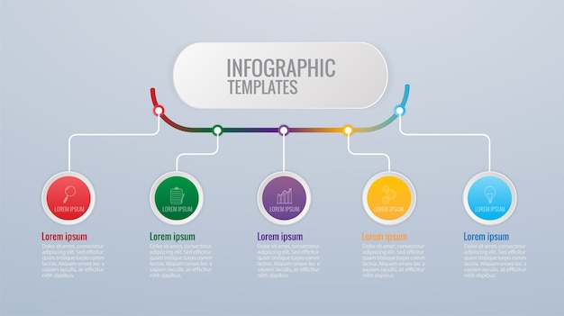 Colorful Infographic Timeline with Vibrant Circular Icons | Jiffy Designs