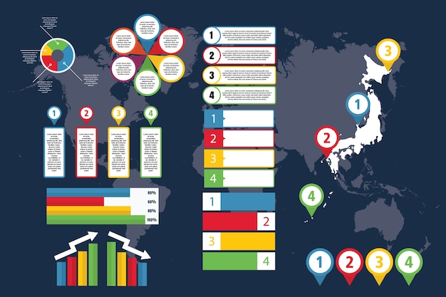 Vibrant Global Data Visualization with Infographic Elements | Jiffy Designs