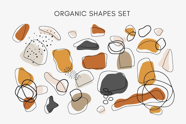 Vibrant Organic Shapes in Earthy Tones and Textures | Jiffy Designs