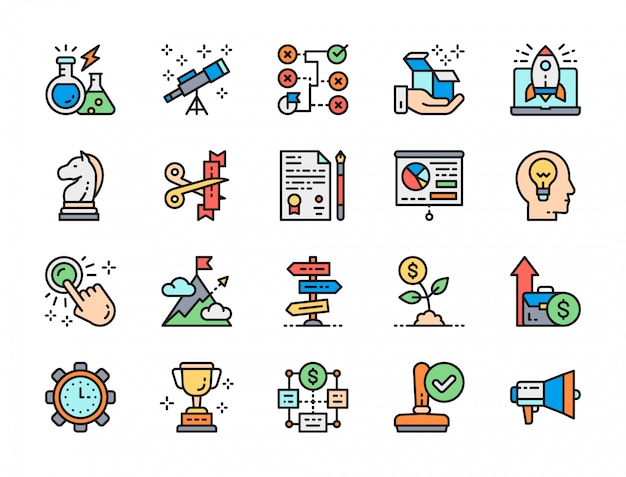 Vibrant Icons Representing the Diverse Elements of Learning and ...