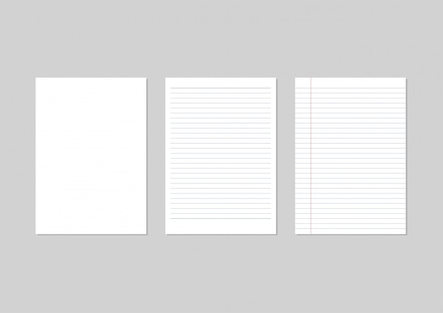 Minimalist Lined Paper Sheets on Neutral Background | Jiffy Designs