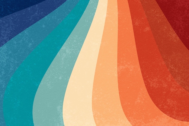 Vibrant Retro-Inspired Color Waves Pattern | Jiffy Designs
