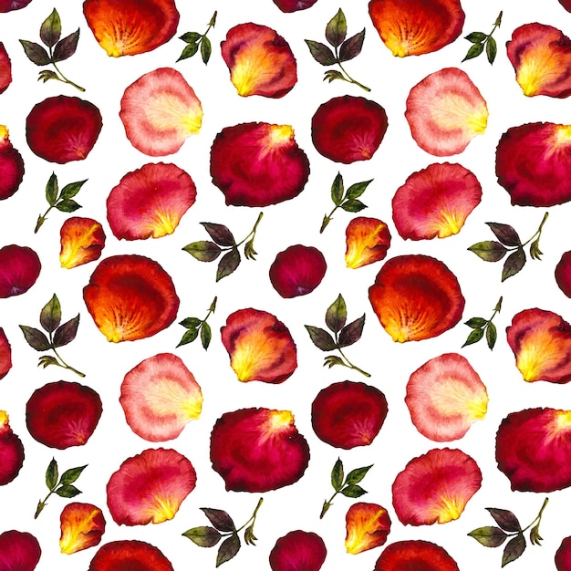 Vibrant Floral Tapestry of Lush Rose Petals and Leaves | Jiffy Designs