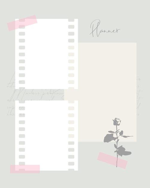 Delicate Floral Frames with Handwritten Planner Note | Jiffy Designs