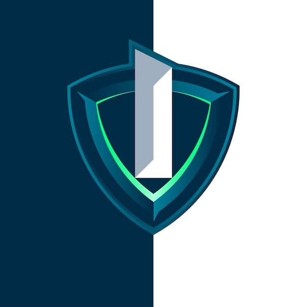 Sleek and Modern Shield Icon with Glowing Accents | Jiffy Designs