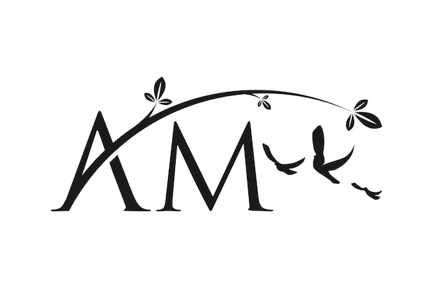 Elegant Floral Monogram with Flourishing Leaves | Jiffy Designs