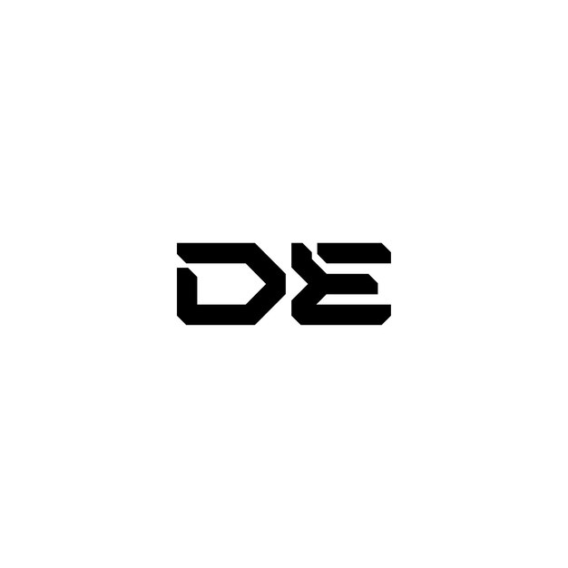 Sleek and Stylish DE Monogram Design | Jiffy Designs