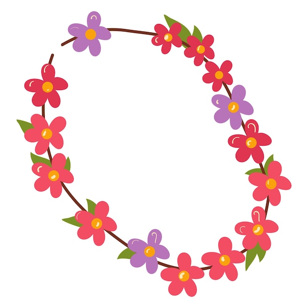 Vibrant Floral Wreath with Cheerful Blooms and Leaves | Jiffy Designs