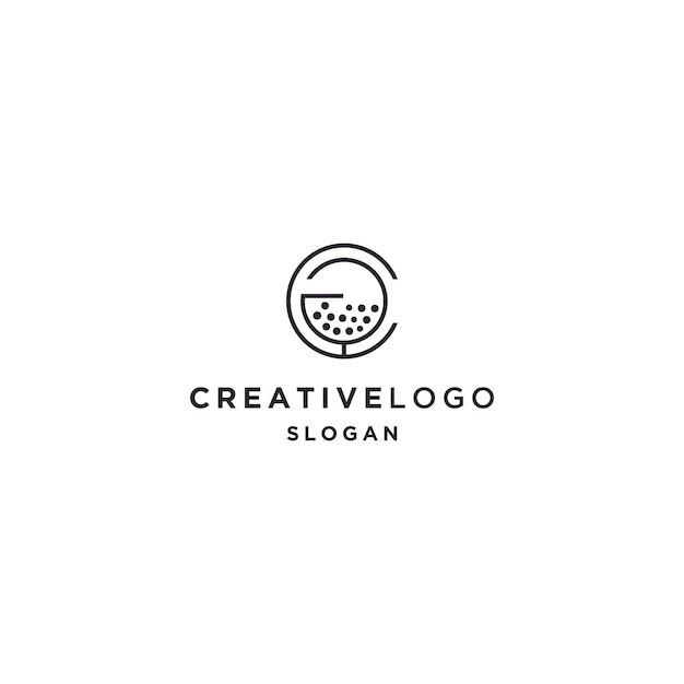 Minimalist Circular Logo with Stylized Geometric Shapes | Jiffy Designs