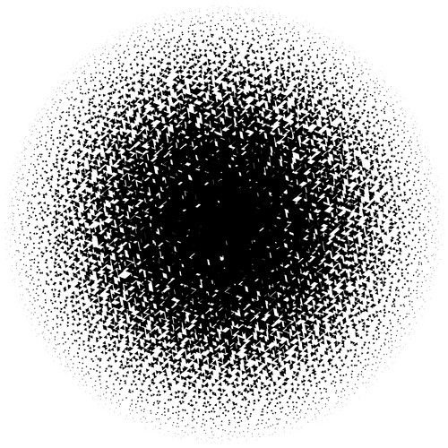 Halftone Element. Abstract Geometric Graphic With Half-Tone Pattern ...
