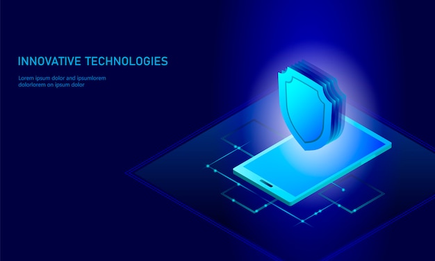 Futuristic Shield of Digital Innovation and Protection | Jiffy Designs