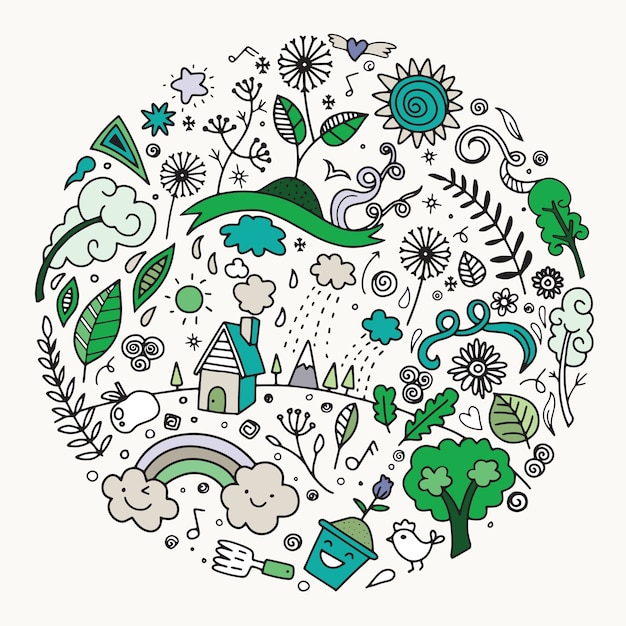 Whimsical Nature Illustration with Enchanting Elements | Jiffy Designs