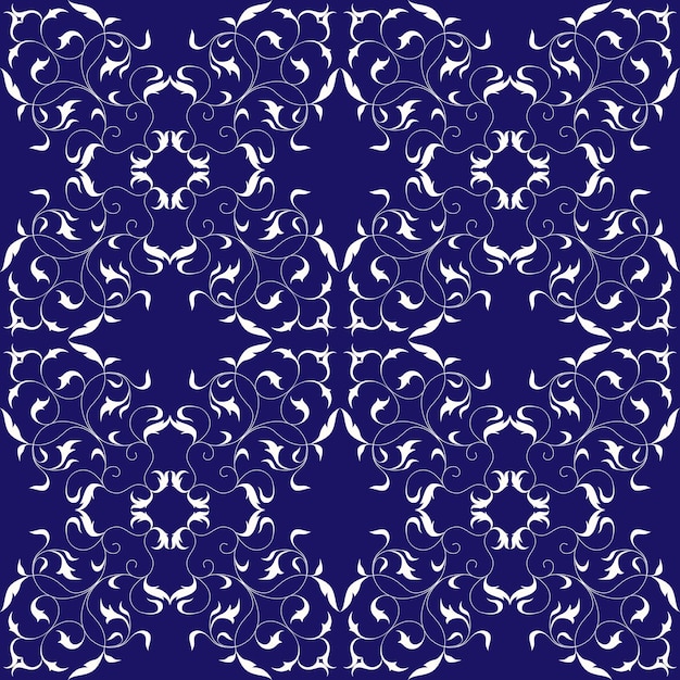 Elegant Floral Tapestry in Regal Purple and White | Jiffy Designs