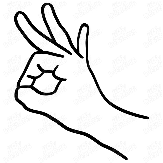 L0093. Okay-hand-Sign | Jiffy Designs