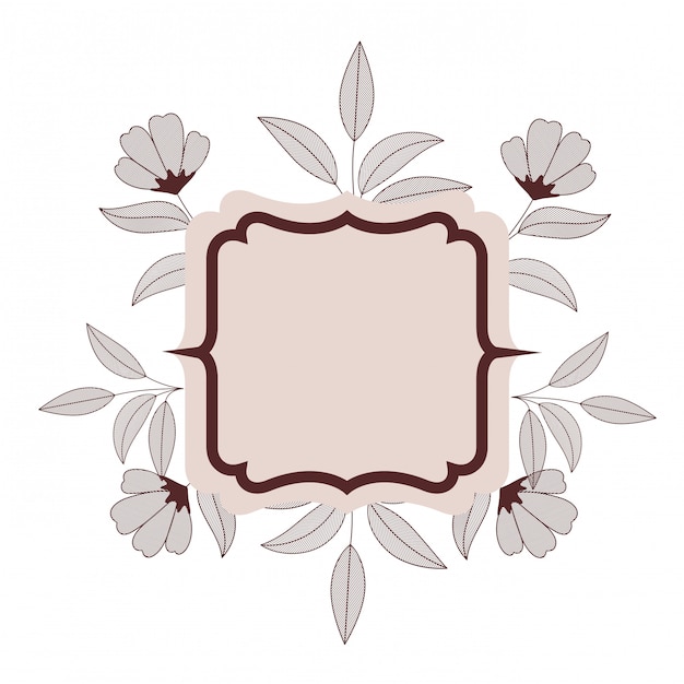 Elegant Floral Frame with Delicate Blooms | Jiffy Designs