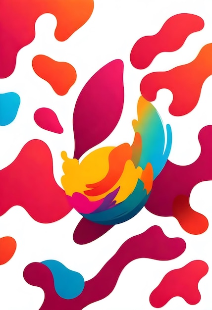 Vibrant Abstract Shapes in Vibrant Hues | Jiffy Designs