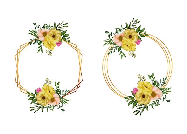 Vibrant Floral Wreaths with Golden Accents and Lush Blooms | Jiffy Designs