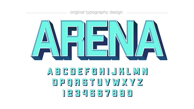 Vibrant Arena-Inspired Typographic Design | Jiffy Designs