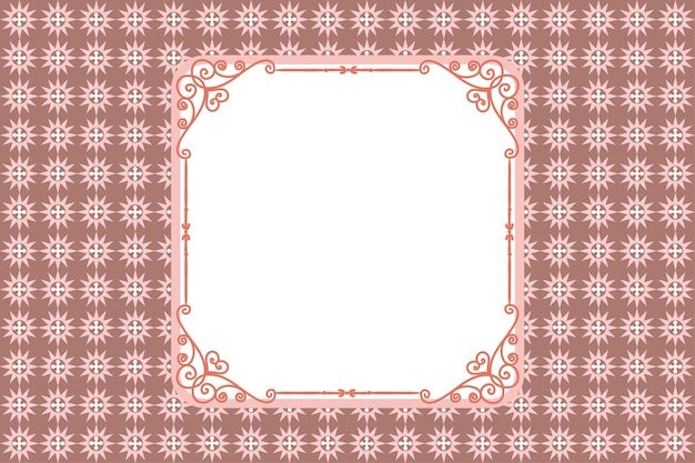 Elegant Floral Frame with Intricate Pattern | Jiffy Designs