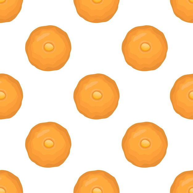 Vibrant Orange Slices Seamless Pattern on White Background | Jiffy Designs