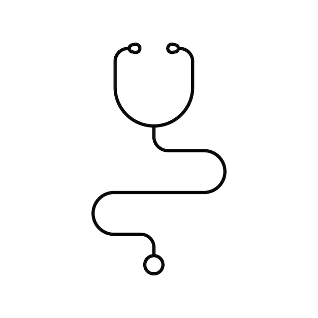 Versatile Medical Stethoscope Icon for Healthcare Branding | Jiffy Designs