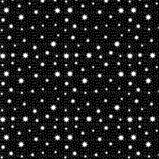 Enchanting Starry Night Sky with Radiant White Dots | Jiffy Designs