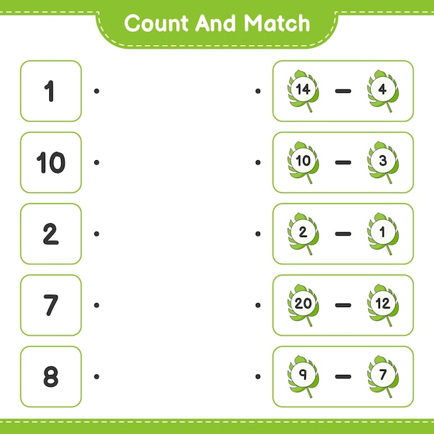 Vibrant Nature-Inspired Counting and Matching Game | Jiffy Designs