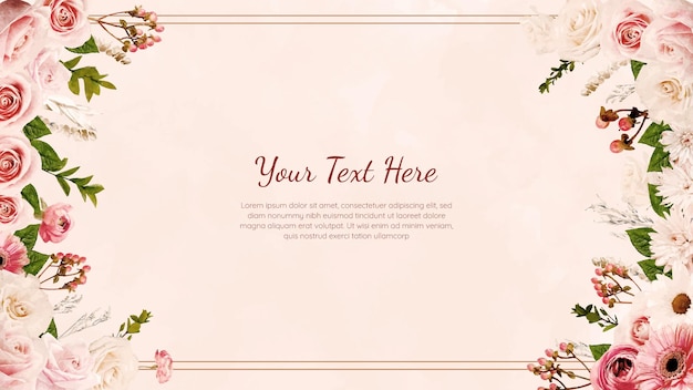 Elegant Floral Frame with Customizable Text | Jiffy Designs
