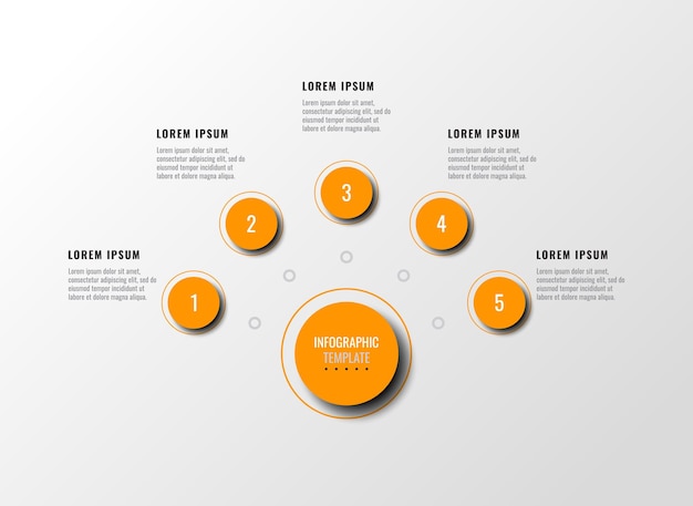 Vibrant Circular Infographic with Numbered Sections | Jiffy Designs