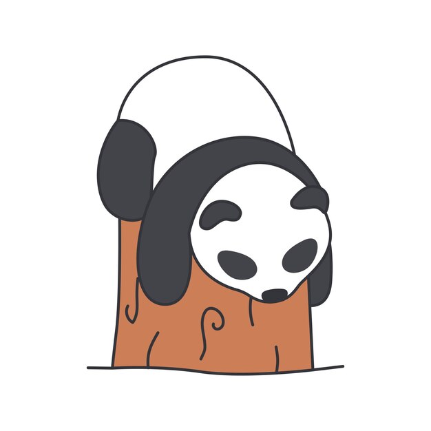 Playful Panda Peeking Out from Cozy Hideaway | Jiffy Designs