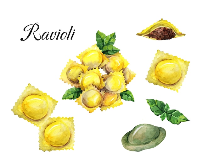 Delectable Homemade Ravioli Nestled in Fresh Herbs and Lemon | Jiffy ...