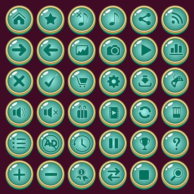 Vibrant Collection of Versatile Digital Icons for Multimedia ...