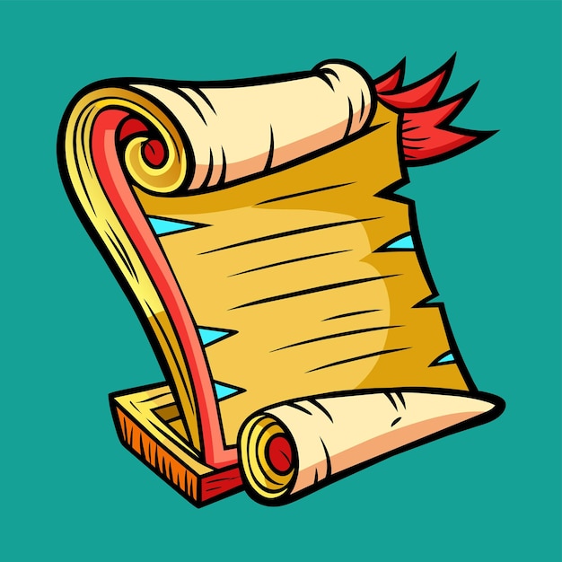 Vibrant Scroll with Fiery Flourish: A Captivating Graphic Element ...