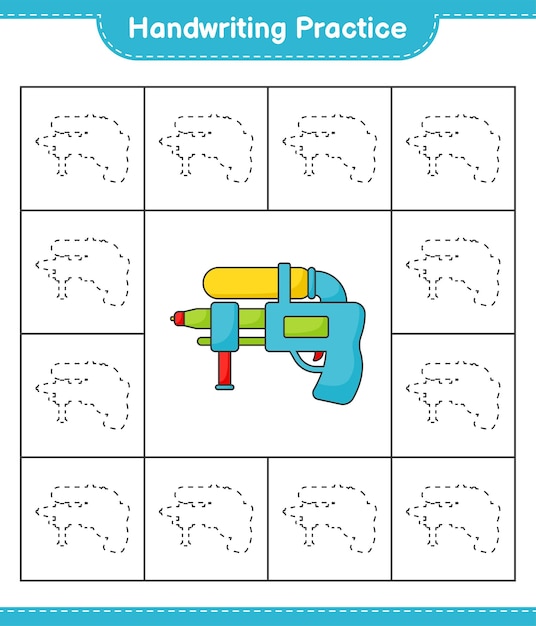 Diverse Handwriting Practice with Vibrant Drill Illustration | Jiffy ...