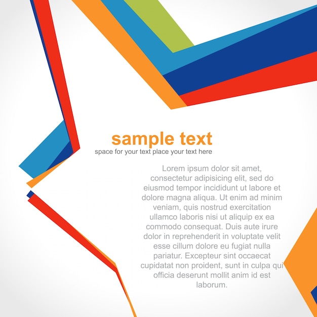 Vibrant Geometric Shapes with Sample Text Overlay | Jiffy Designs