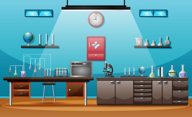 Vibrant Science Lab with Modern Furnishings and Equipment | Jiffy Designs