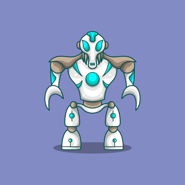 Futuristic Robot with Glowing Orbs and Mechanical Limbs | Jiffy Designs