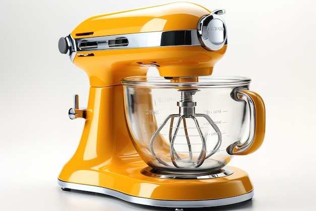 Vibrant Yellow Stand Mixer with Glass Bowl | Jiffy Designs