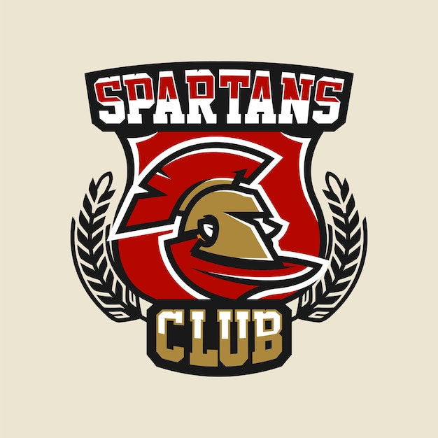 Striking Spartan Emblem with Laurel Wreath Design | Jiffy Designs