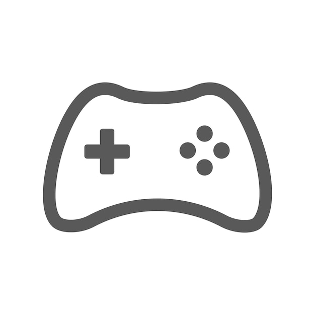Iconic Gaming Controller Silhouette with Playful Buttons | Jiffy Designs