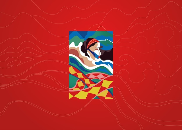 Vibrant Abstract Landscape with Flowing Shapes | Jiffy Designs
