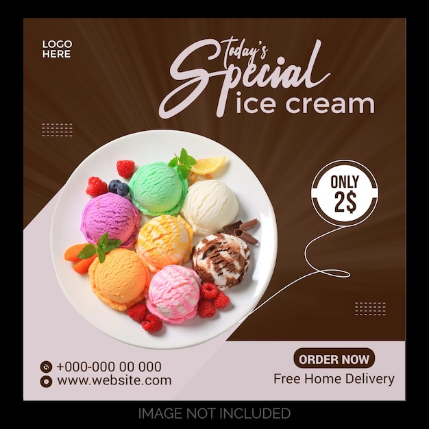 Vibrant Assortment of Delectable Ice Cream Scoops Jiffy Designs
