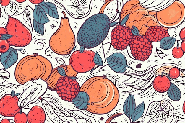 Vibrant Fruit Medley: A Delightful Blend of Nature's Bounty | Jiffy Designs