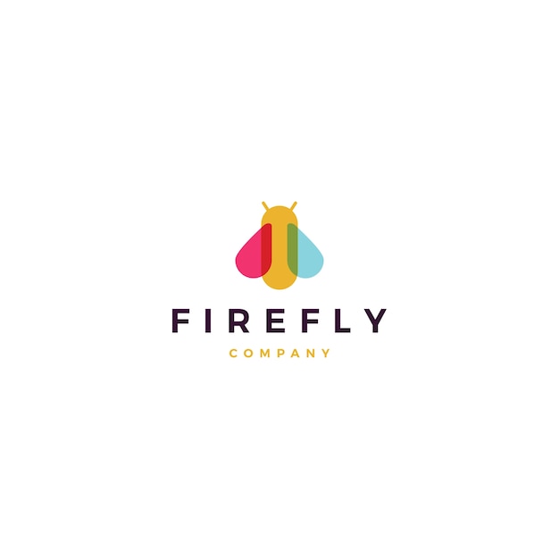 Vibrant Firefly Emblem with Colorful Design | Jiffy Designs