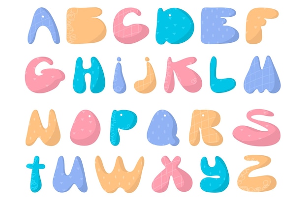 Colorful Playful Alphabet Letters for Kids | Jiffy Designs