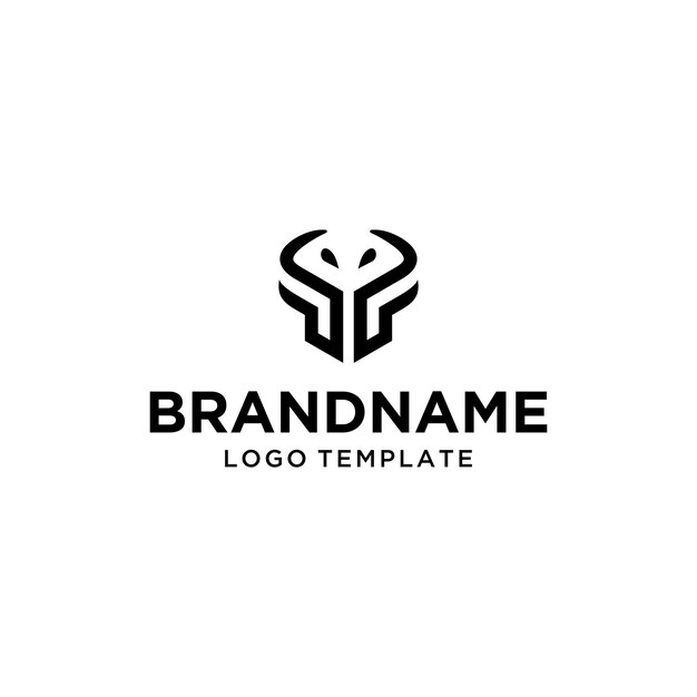 Sleek and Stylized Monogram Logo with Distinctive Emblem | Jiffy Designs
