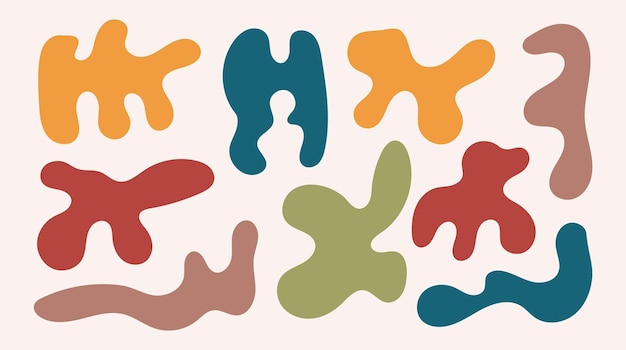 Vibrant Abstract Organic Shapes for Versatile Design | Jiffy Designs